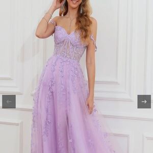 Lilac prom dress